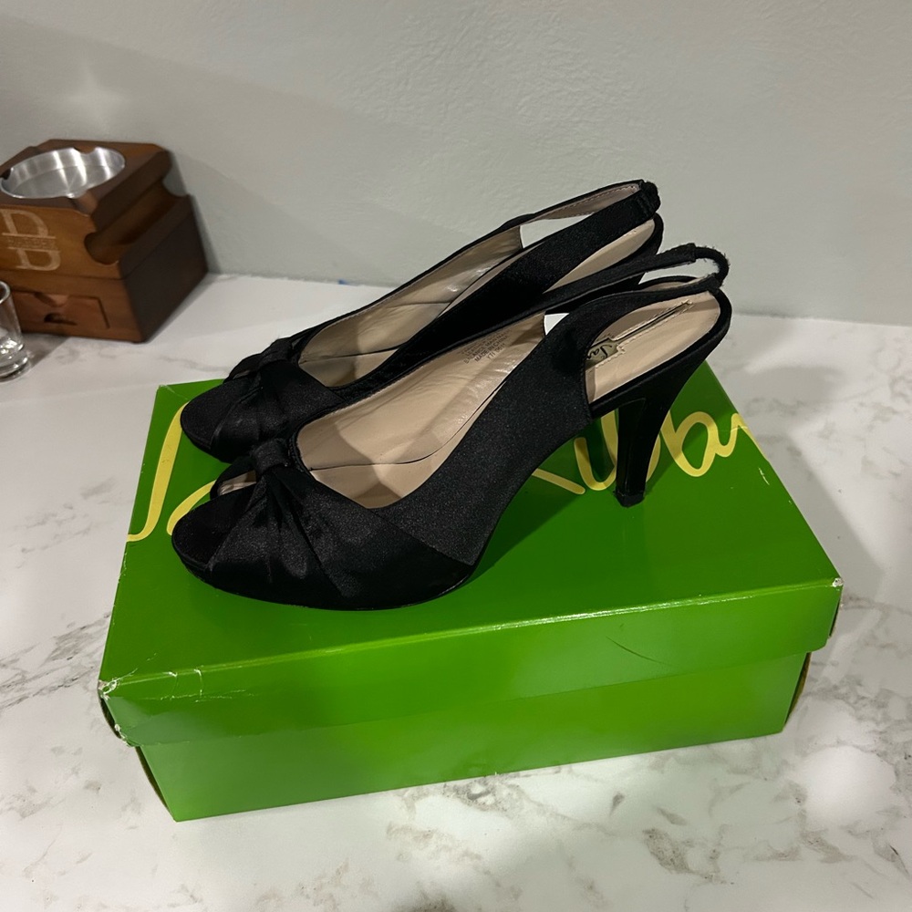 Elegant Black Slingback Heels